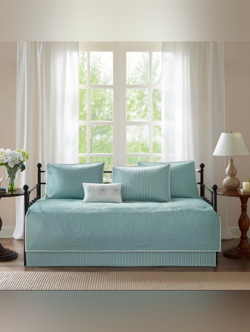 Madison Park Blue Natalie 6pc Daybed Cover Set - Picture 2 of 10